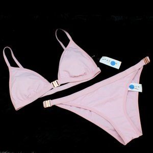 LA Hearts *~BubbleGum Pink/006*~ XL Bikini w/ Rose
